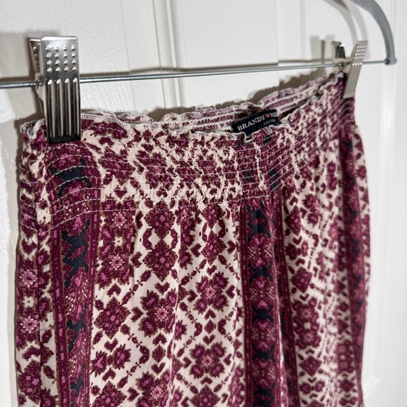 Brandy Melville Boho High Waisted Lightweight Wide Leg Pants - One Size - Picture 3 of 6